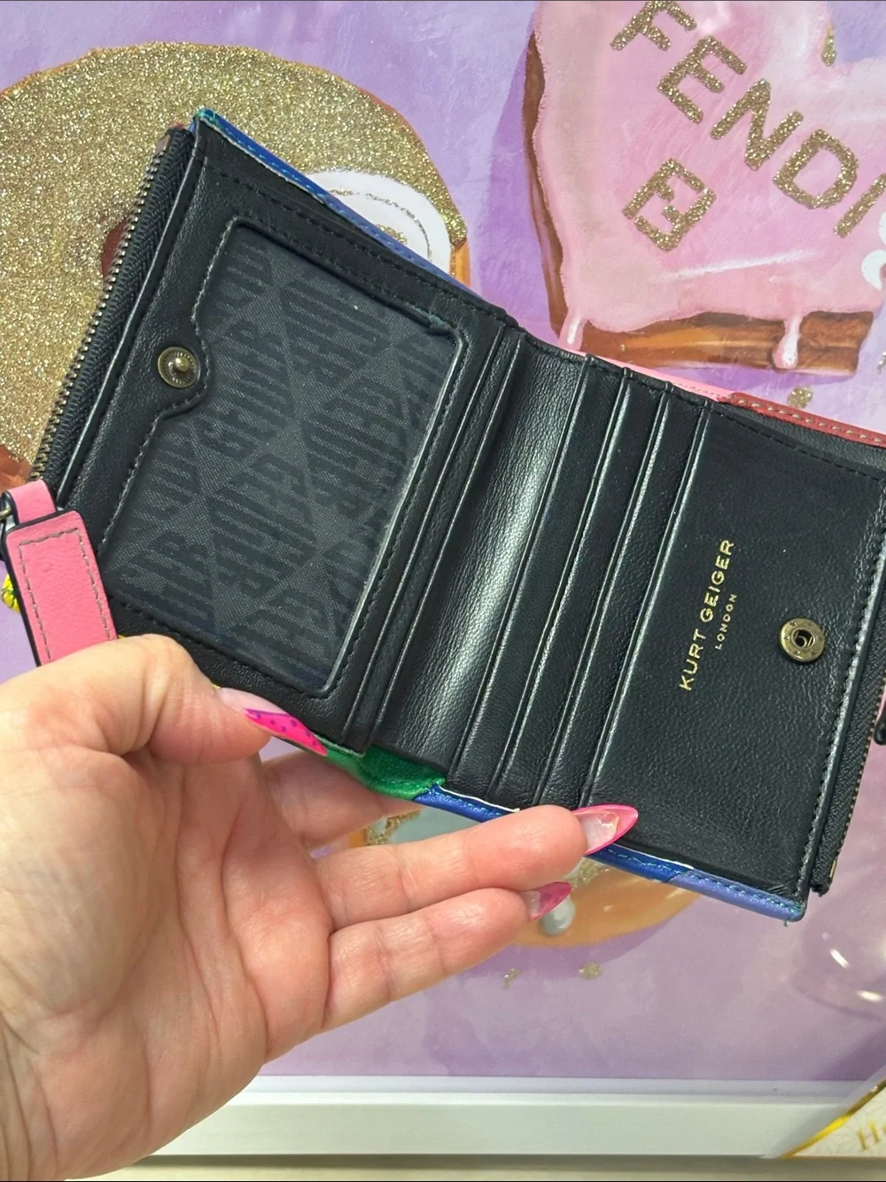 Kurt Geiger Rainbow🌈Zipper Wallet